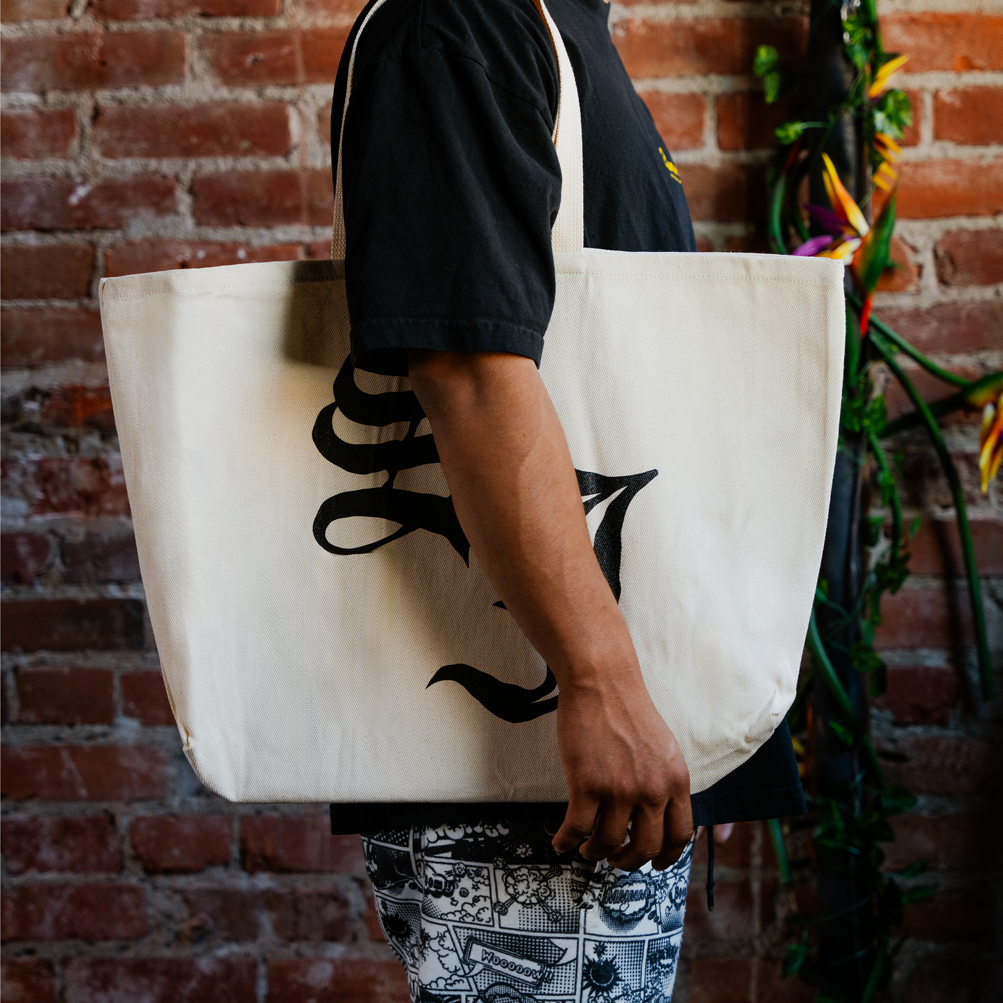 Oversized Tote - Natural