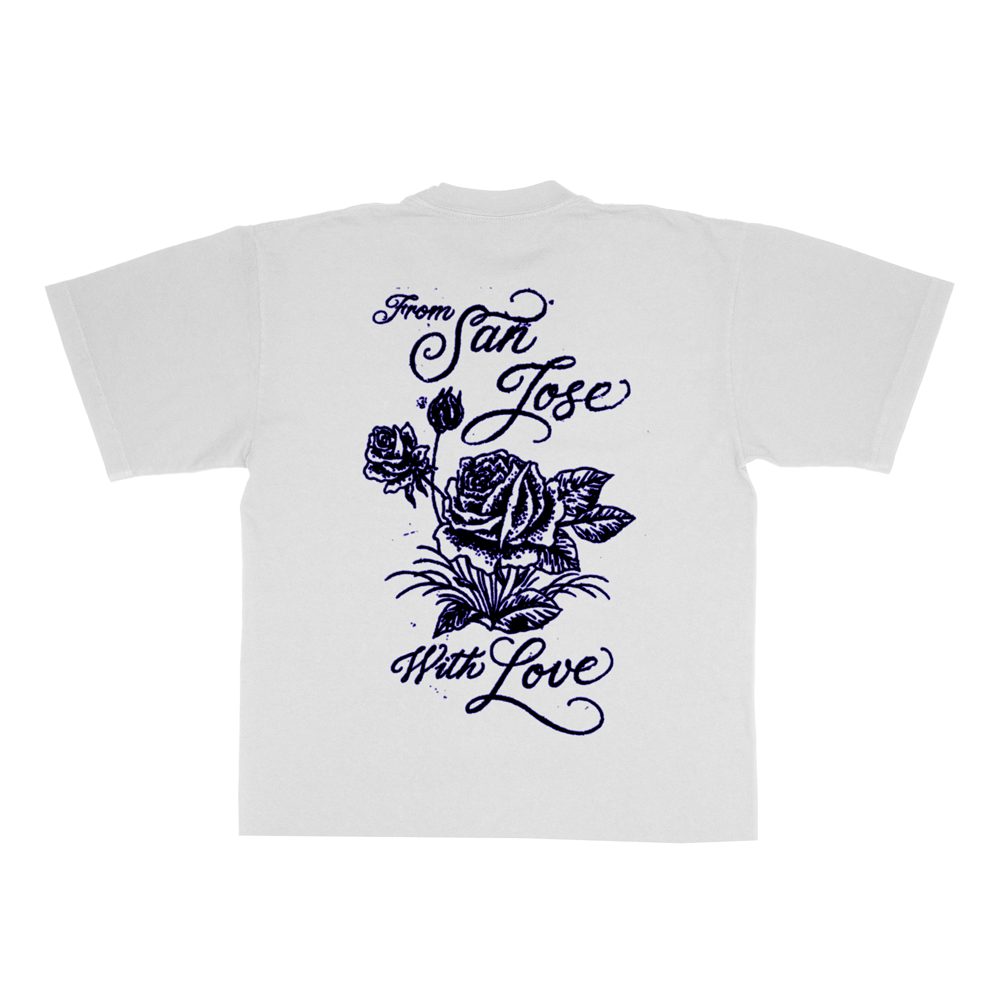 G. From San Jose w/ Love Tee White (Starah Collab) – SANJOSEFOOS