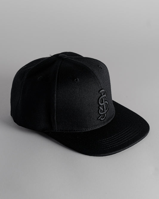 Black on Black - Flat Bill Snapback