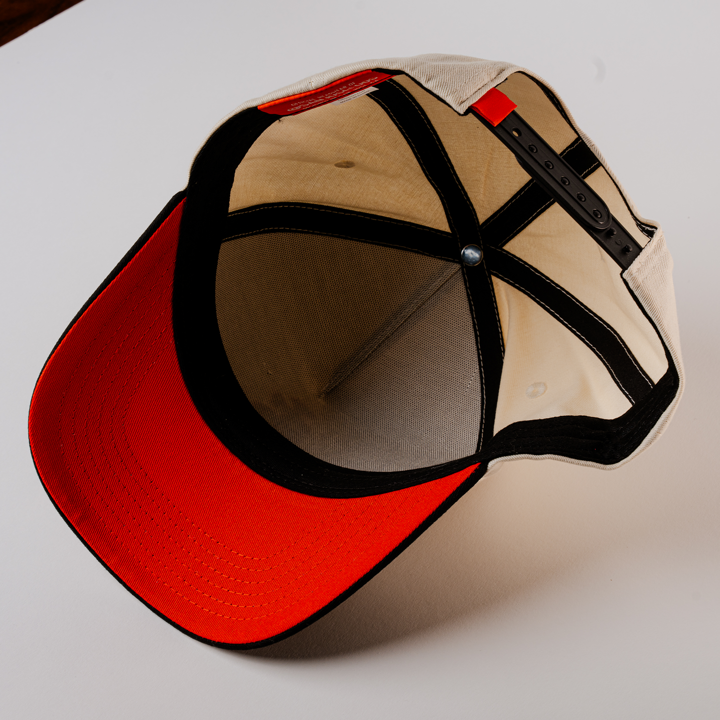 White / Orange - Curved Snapback